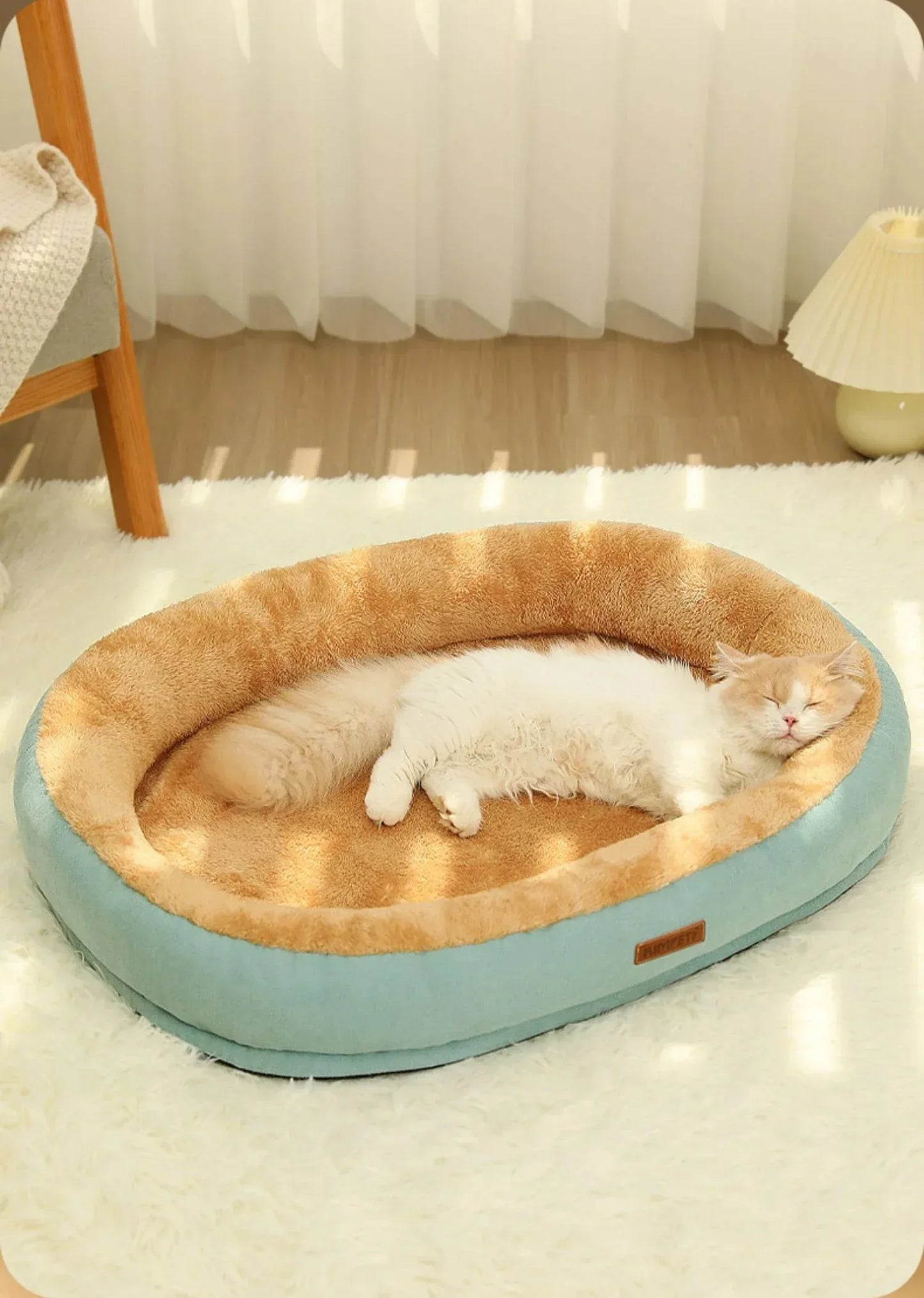 Warm Plush Pet Bed for Cats and Small Dogs