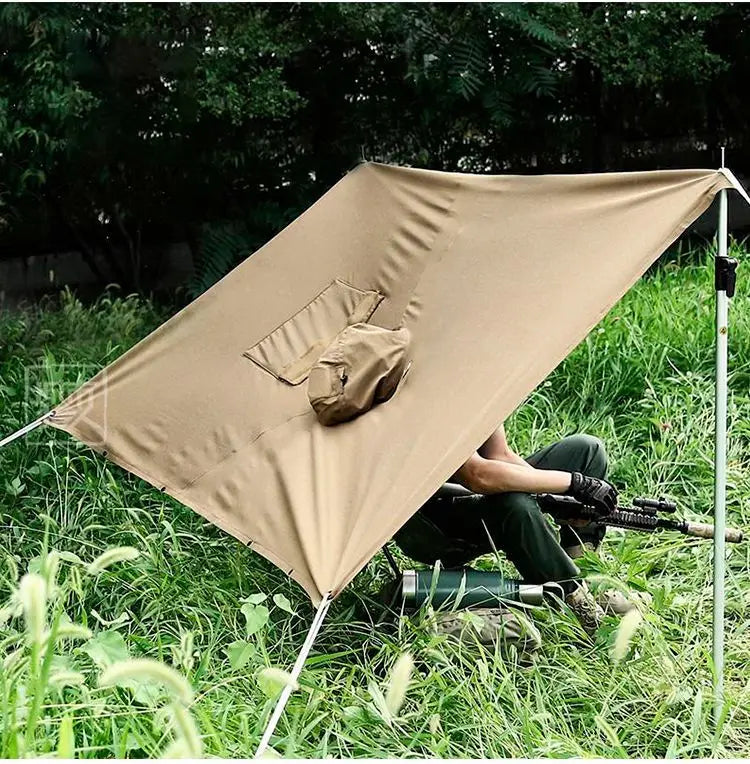 Tactical Waterproof Rain Poncho for Camping Hiking Cycling and Fishing
