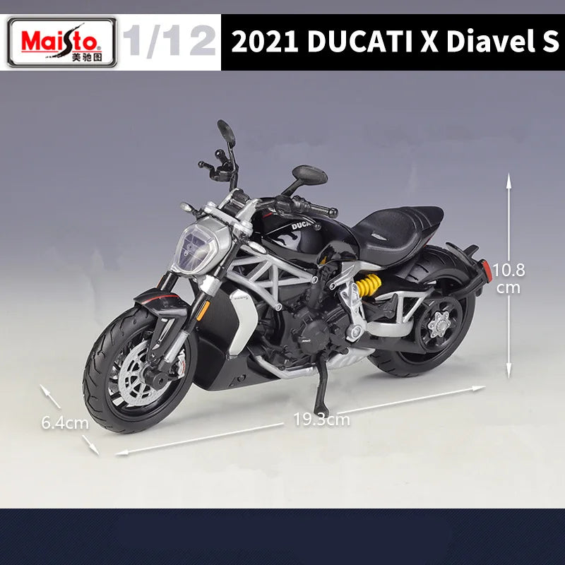 Diecast Ducati XDiavel S 2021 Cruiser Motorcycle Model 1 to 12 Scale