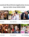 Wood Watch Calendar Multifunctional Fashion Wrist Quartz Customizable Engraving