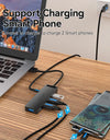 USB C HUB 4 Ports USB Type C to USB Splitter with Micro Charge Power for Lenovo Macbook Pro iPad Samsung PC USB 3.0 HUB