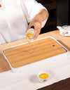 Bamboo Tea Tray Home Living Room Kungfu Tea Set Small Tea Tray Draining Dry Soaking Table Storage Wet And Dry Use