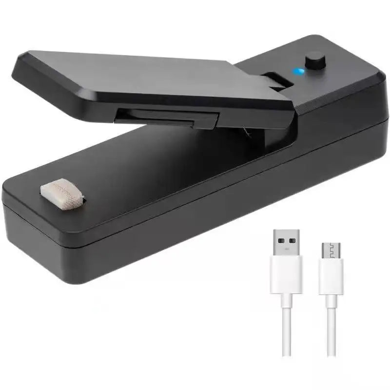 Mini USB Rechargeable Bag Sealer – Portable Plastic Food Bag Sealing Machine for Snacks, Nuts & Kitchen Storage