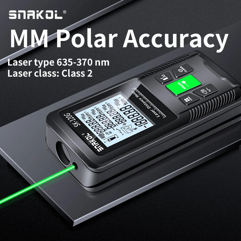 Laser Distance Meter 40m 50m 70m 100m 120m Rangefinder Digital Range Finder Trena Roulette Ruler Distance Measuring Tape