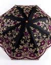 Luxury Flower Umbrella Rain Women Dual Folding Double Layer Lace Up Parasol Luxury Umbrellas