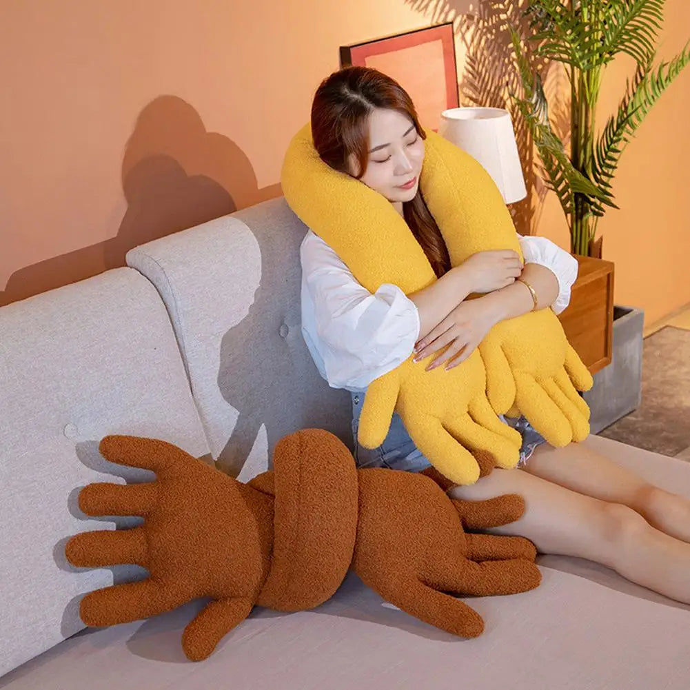 Creative Hand Shape Plush Pillow Soft Long Arm Sofa Palm Home Throw Office Pillow Funny Nap Stuffed Toy Pillows Color D P2Q8