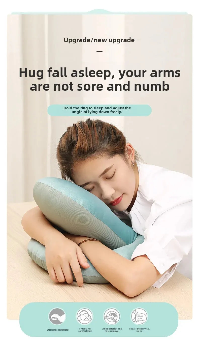 Officer Ice Silk Nap Pillow Pillow Style Summer Student Face down Sleep Pillow Office Nap Aid Soft Comfortable Home Goods