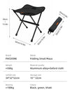 Portable Ultralight Foldable Camping Stool  Sturdy Aluminium Alloy, Outdoor Walking, Hiking and Fishing, Bearing 180kg