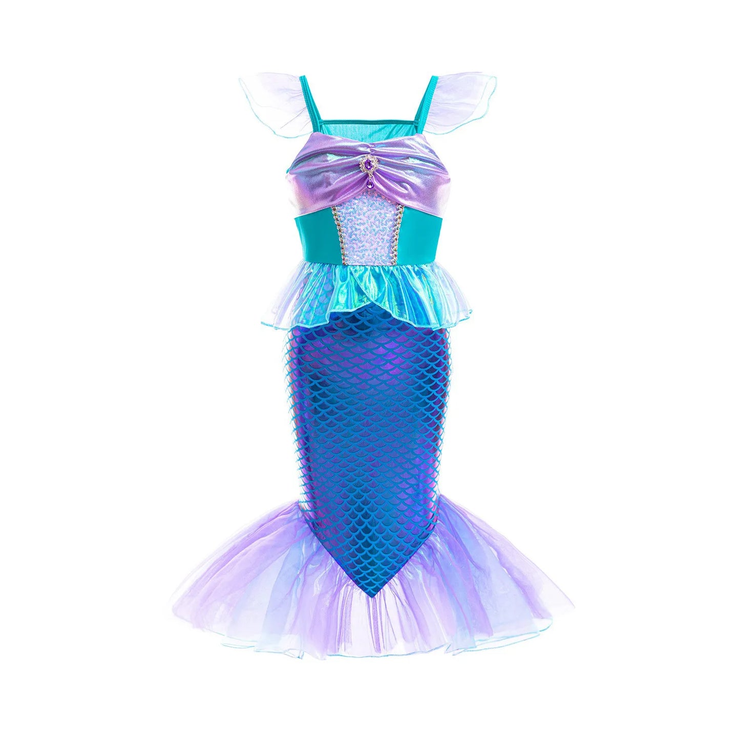 New Girl Dresses Princess Costume Kids Mermaid Cosplay Costume Kids Carnival Birthday Party Prom Costume Party Dresses For girls