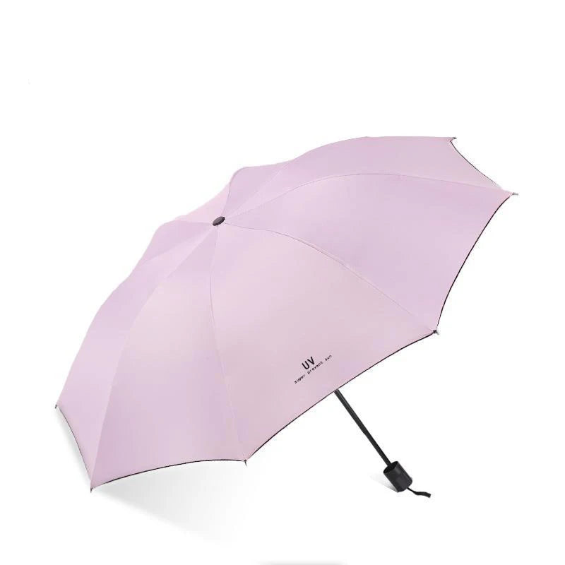 Compact Portable Folding Umbrella UV Protection Strong Wind Resistant Travel Rain Umbrella for Men and Women