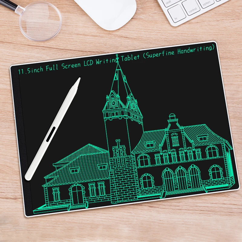 11.5/10.5inch LCD Drawing Board for Work Full Screen Superfine Double/single-sided Handwriting Crystal megnet Writing Tablet Pad