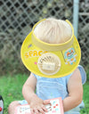 Sun Visor Hat with Fan Adjustable Elastic Buckle Large Brim Breathable USB Powered Beach Hat for Kids Portable Cooling Fan Hat