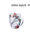 1/2/4PCS Double Wall Clear Glass Coffee Mugs Double Insulated Glass Cup For Hot Cold Beverages Cappuccino Espresso Cup