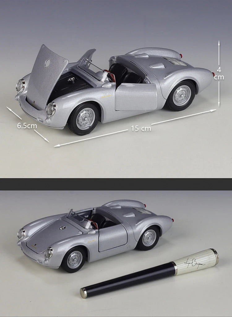 1 24 Scale Porsche 550 Spyder Diecast Model Car