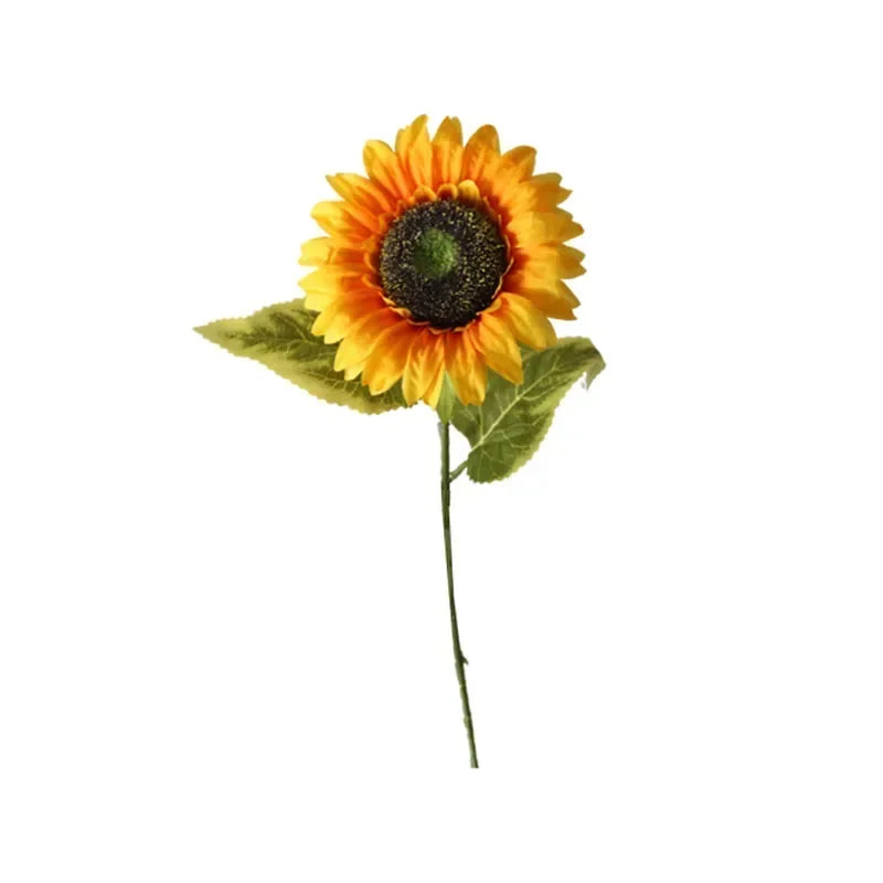 1/3/5pc Sunflower Artificial Flowers Bouquet Realistic Outdoor Garden Autumn Decoration Home Floral Arrangement Wedding Decor