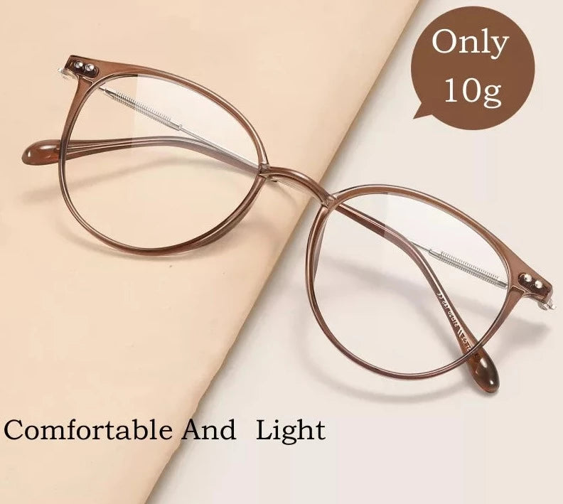 Ultra-light Fashion Flexible TR90 Decorative Retro Round Optical Prescription Eyeglasses Frame Men and Women 90045