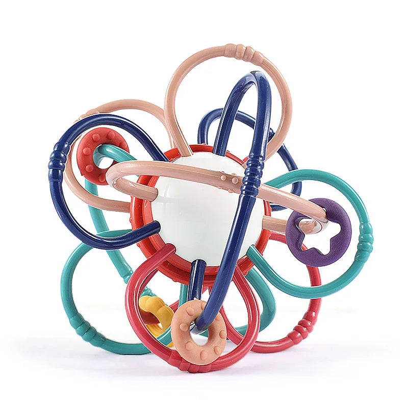 Development Toys 0 6 12 Months Sensory  Teether Rattle Educational  Toys Soft Teething Toys Games For Babies 1 Year