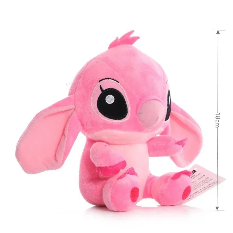 Disney Lilo&Stitch Plush Doll Toys Anime Cartoon Blue Stitch Plush Stuffed Plush Angel Plush Dolls   Gift Toys