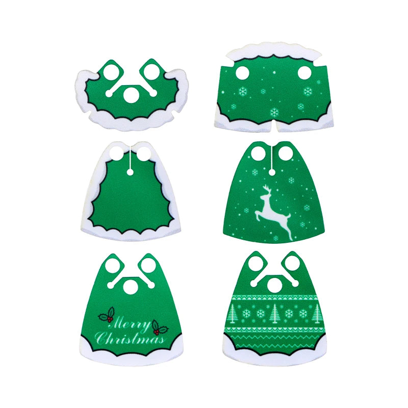 Christmas Village House Building Blocks Sleigh Reindeer Tree Present Car Wreath Fireplace Gingerbread Man Bricks Toys  Gift