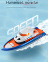 Mini Rc Boat 1/32 Radio Remote Controlled High Speed Ship with Led Light Palm Boat Summer Water Toy Pool Toys Models Gifts
