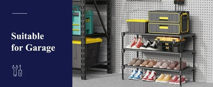 4 Tier Shoe Storage Cabinet Simple Indoor Economical Multi-Layer Shoes Racks Multi-Layer Non-Woven Fabric Simple Shoes Shelves