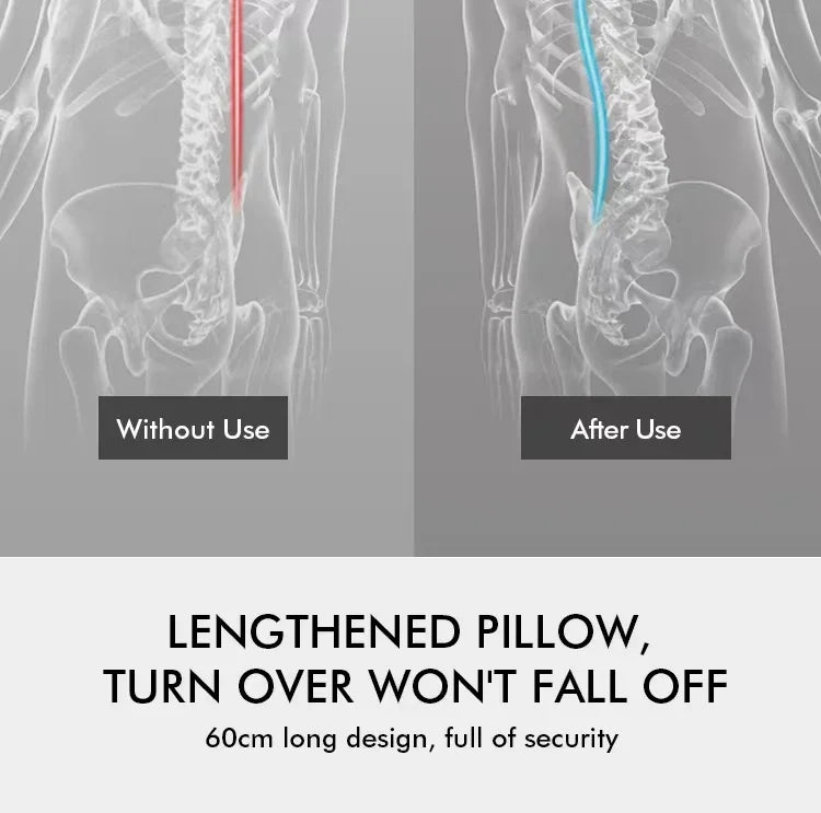 Lumbar Support Pillow, Back Support Memory Foam Pillow For Sleeping In Bed Waist Support Cushion For Lower Back Pain Relief