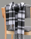 Classic lattice men soft shawl plaid scarves shawl wraps shawl neckerchief headband muffler