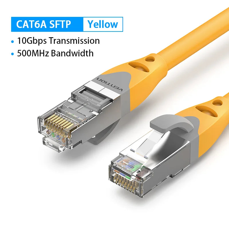 Cat6A Ethernet Cable 10Gbps RJ 45 SFTP Network Cable for PS4 Laptop PC Router ADSL PLC Servo Motor Lan RJ45 Patch Cord