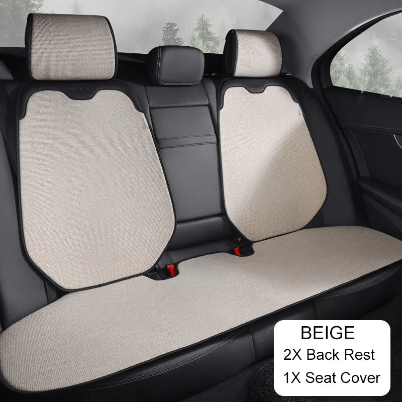 Car Seat Cover Linen Cotton Set Car Seat Cushion Soft Universal Seat Cushion Chair Protector Pads Auto Seats Cover Accessories