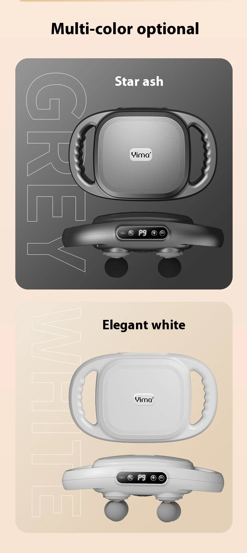 Muscle Massge  for Athletes,Handheld Back Massager，Handheld Deep Tissue Percussion Massager  for Neck,Back,Leg