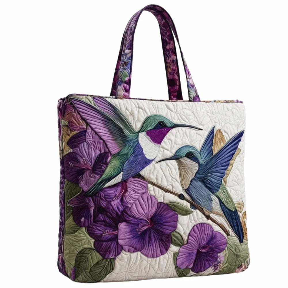 Vintage Quilted Tote Bag Large Capacity 3D Printed Shoulder Handbag