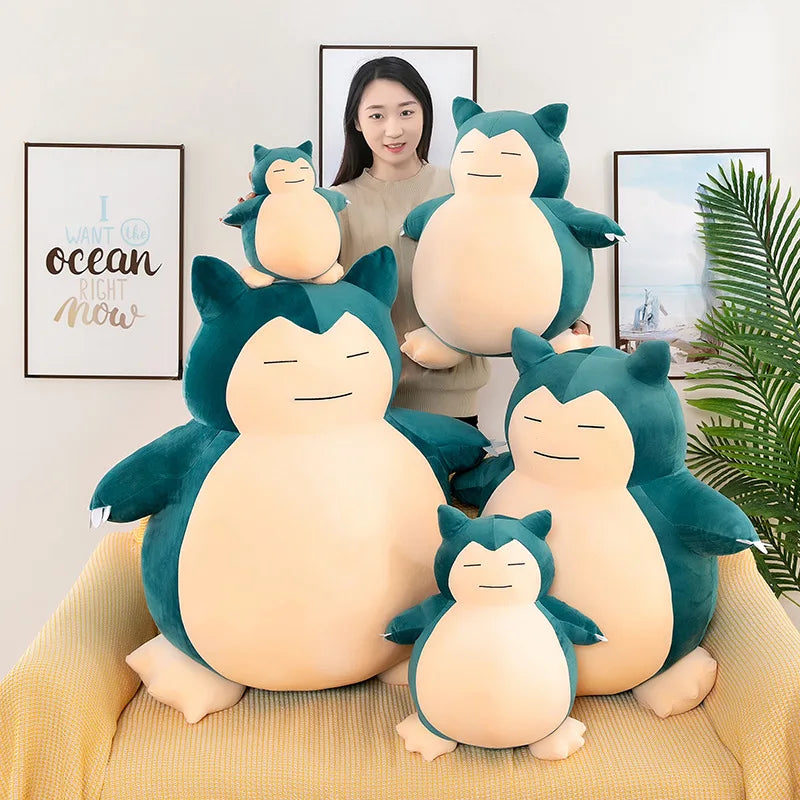 Hot 60cm Kawaii Snorlax Plush Toy Anime Pokemon Stuffed Doll Large Cute Baby Gift Kids Birthday Xmas Present Wholesale