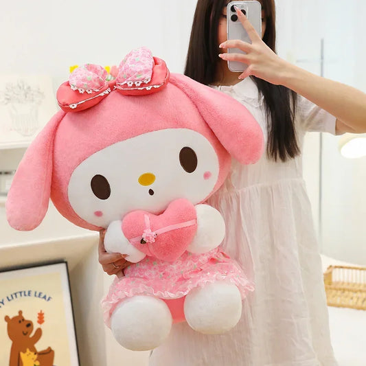 Kawaii Kuromi Melody Kitty Plush Toy 60 cm Soft Stuffed Pillow