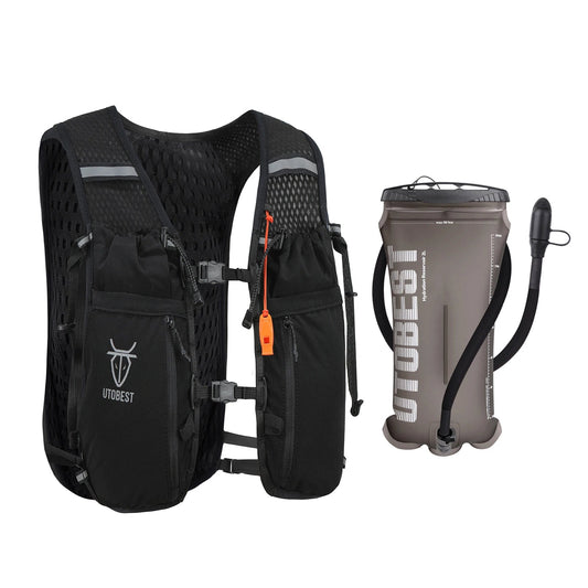Trail Running Backpack 10L Ultra Lightweight Hydration Vest with 2L Water Bladder for Outdoor Hiking Cycling Marathon