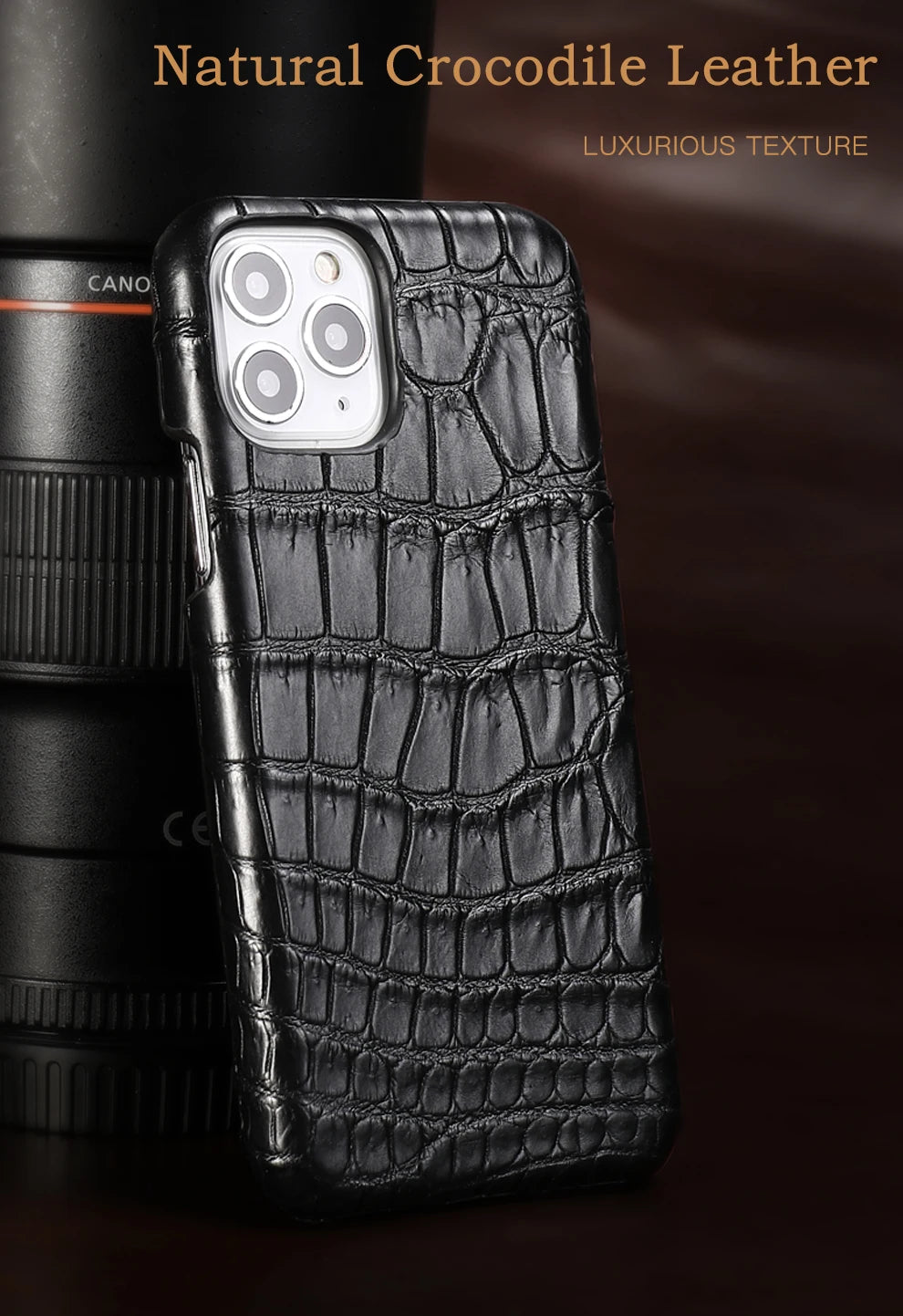 Crocodile Real Leather Cases for iPhone 16 15 Pro Max 14 pro max Genuine Leather Fundas Back Bover