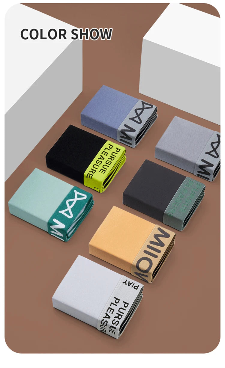 3Pcs Man Underwear Boxer Men Graphene Antibacterial Crotch Men's Boxershorts Underpants Boxers Shorts Trunks