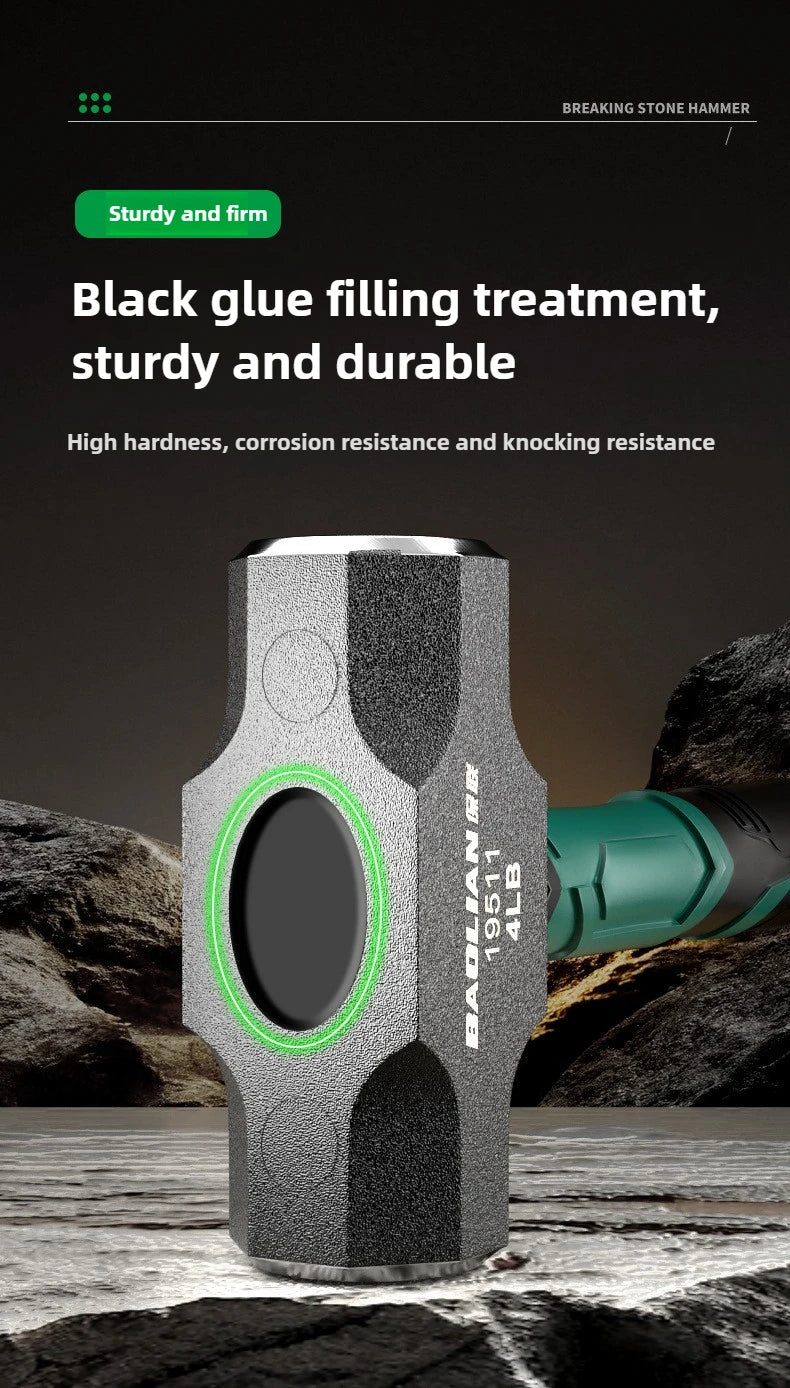 Antirust High Carbon Octagonal Hammer Solid and Multifunctional Household Wall Demolition Woodworking Sledge Hammer Hand Tools