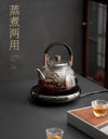 Glass Kettle Household Tea Set Small Steaming Teapot Electric Clay Stove Set