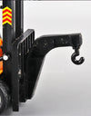1:24 Crane Forklift Model Car Toy Diecast Metal Warehouse Lift Truck Sound Light Pull Back Adjustable Engineering Vehicle Models