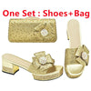 Gold Shoes and Bag