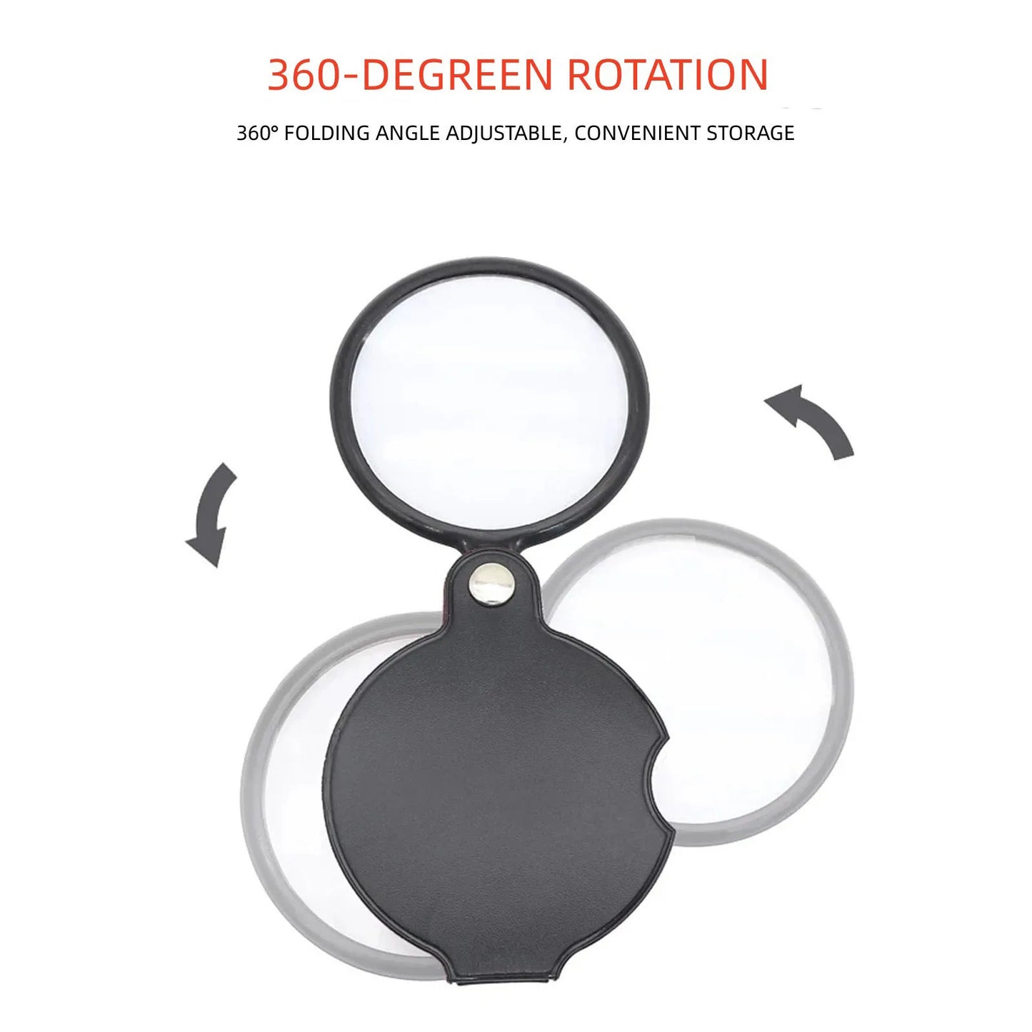 10X Mini Folding Pocket Magnifier Glass Reading Loupe