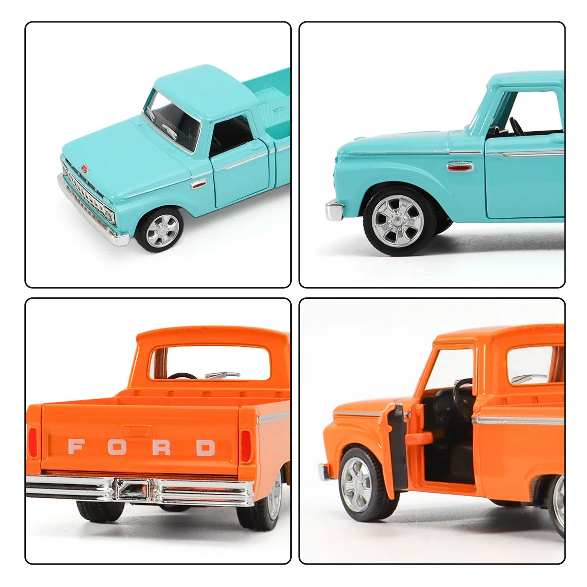 1 36 Scale Ford F100 1965 Pickup Diecast Model Truck