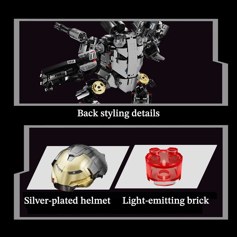 Hulkbuster Building Blocks MOC Model Iron Man Bricks Sets Marvel Superheroes DIY Toys for Boys Adult Collecting Toy