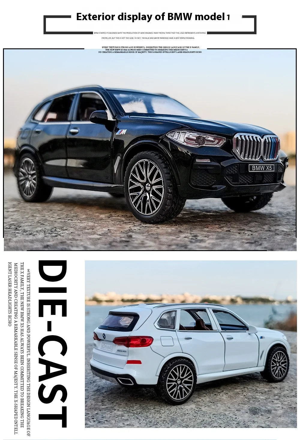 1/32 Scale BMW X5 SUV Alloy Car Diecast Model Pull Back  Toy Collection Of Hobby Decorative Fine Ornaments Gifts