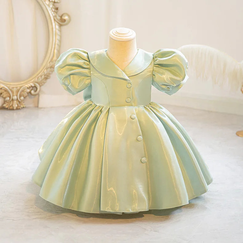 Luxury Princess Dress for Girls - Premium Fluffy Tulle Ball Gown Flower Girl Wedding Dress + Birthday Party Gown