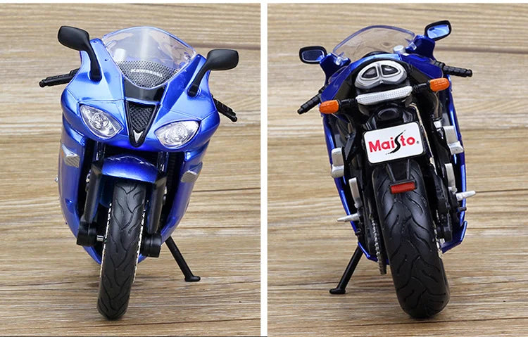 Diecast Kawasaki Ninja ZX6R Racing Motorcycle Model 1 to 12 Scale