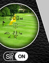 Laser Range Finder Black 600M Golf Distance Meter, with Vibration, Magnet, Slope switch, support USB Charging