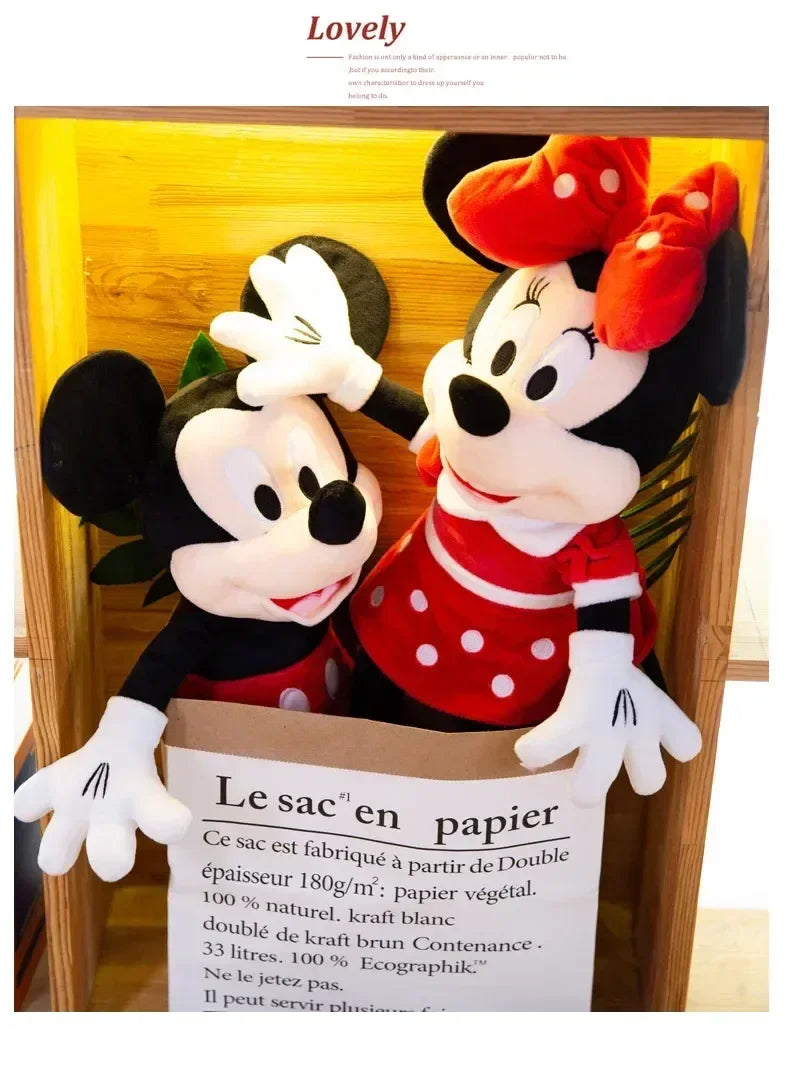 Cartoon Mouse Plush Doll Super Soft Crystal Velvet Pillow
