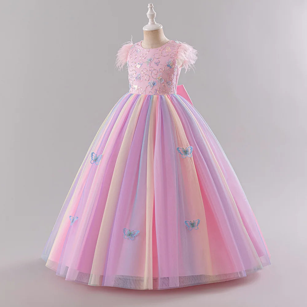 Girls Princess Dress - Fluffy Tulle Ball Gown for 1st Birthday/Wedding/Pageant | Flower Girl Party Dress