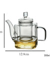 Japanese Style Handmade Heat Resistant Square Glass Teapot With Filter Liner Boiling Flower Tea Pot Kung FuTea Set Teaware